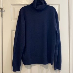 Black Brown navy cashmere sweater